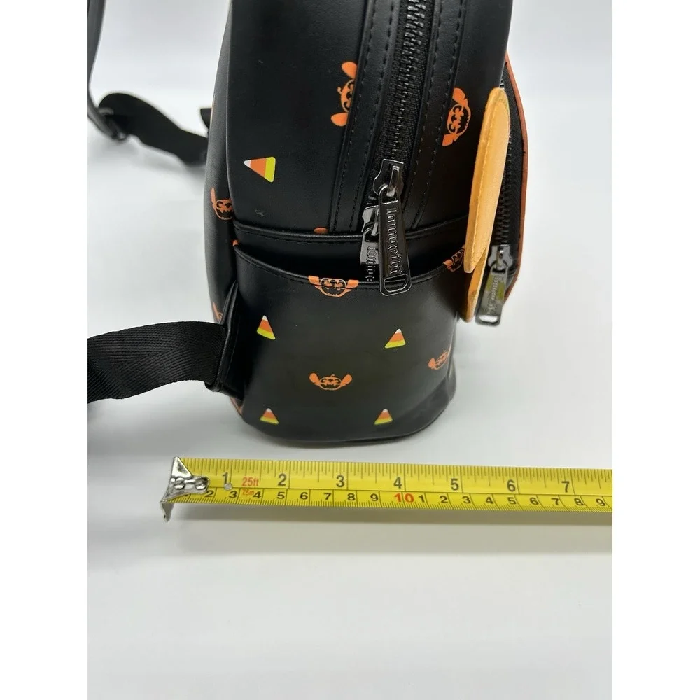 Disney Loungefly Boxlunch Exclusive Stitch Jack-o'-Lantern Pumpkin Mini Backpack